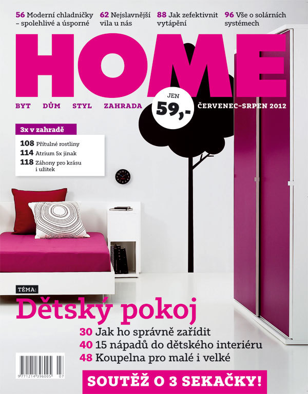 Letní vydání dvojčísla časopisu HOME 7–8/2012 v prodeji