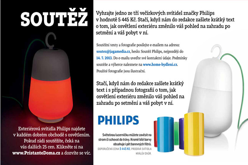 Vyhrajte jedno ze tří večírkových svítidel značky Philips v hodnotě 5 445 Kč