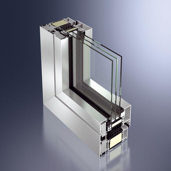 Schüco AWS 112.IC, první hliníkový okenní profil na světě, který splňuje přísná certifikační kritéria německého Institutu pro pasivní domy v Darmstadtu (Passivhaus Institut), představila firma Schüco International KG.  FOTO: SCHÜCO  