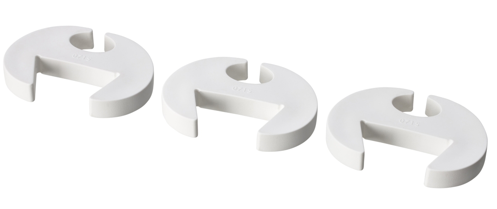 Dětské pojistky koupíte například v Hornbachu nebo IKEA, kde se prodávají podle provedení a setu za ceny od 50 do 100 korun. (foto: IKEA)