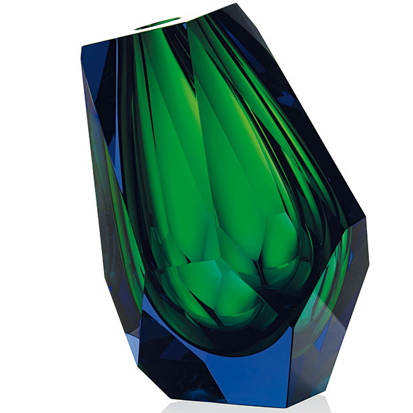 Exkluzivní váza inspirovaná tvarem hrušky, Moser, design Lukáš Jabůrek, 41 800 Kč
