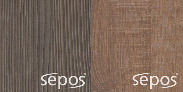 Umělé povrchové materiály dveří dnes dokáží věrně kopírovat krásu přírodní dřeviny. (vlevo dekor CPL laminovaný premium AVOLA, vpravo CPL laminovaný premium AUTHENTIC).