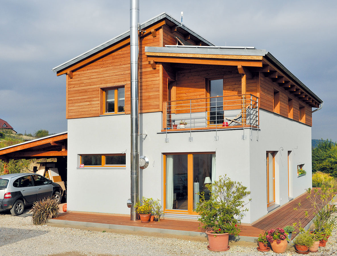 Dům KUBIS Lumio má v konstrukci dřevovlákno a konopné rohože. FOTO RD Rýmařov