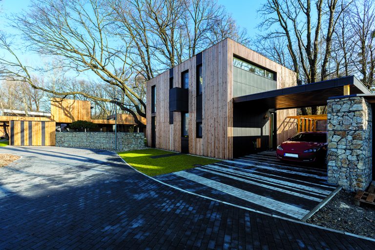Výsledkem svépomocné práce mladého architekta je moderní dům spjatý s přírodou