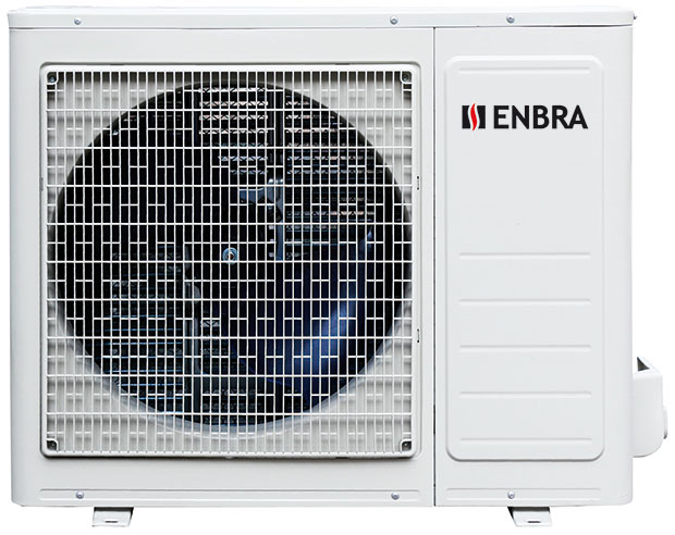 Tepelné čerpadlo ENBRA i-HWAK (monoblok) patří mezi úsporné zdroje tepla s možností chlazení a řízeného odvlhčování (ve spojení s fan-coily). Díky plynule řízenému výkonu kompresoru, oběhového čerpadla a ventilátorů (3x DC invertor) dosahuje vysoce hospodárného a tichého provozu. Čerpadlo má energetickou třídu A++, rozhraní pro nadřazenou regulaci: 0–10 V. Umožňuje vzdálený přístup přes internet (s regulátorem Hi-T) a celkově snadnou instalaci bez zásahu do chladicího okruhu.  FOTO ENBRA