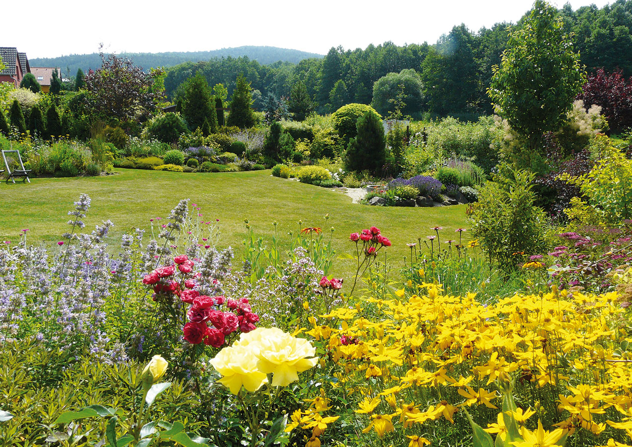 Koncept zahrady je položen do zajímavé krajiny Libře.