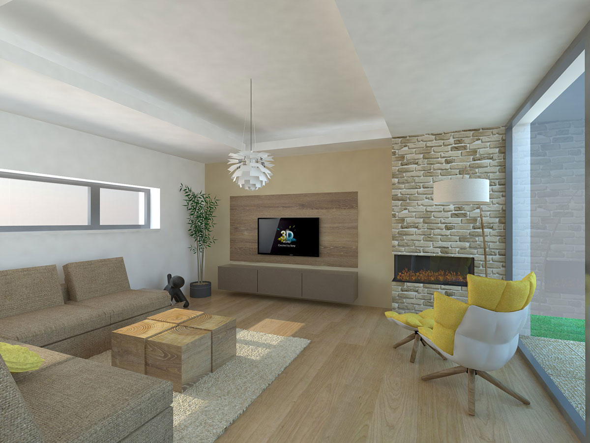 Dřevo je pro svůj na pohled příjemný vzhled v obývacím pokoji vítaným materiálem.