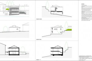 Dům u jezera Como Architekt Cesare Sala, engineer, Lierna, Itálie