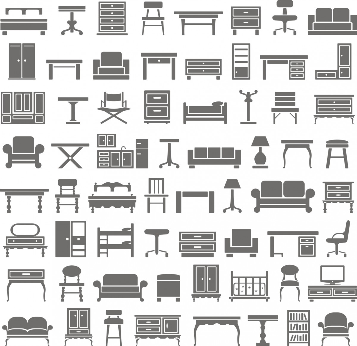 Různý nábytek 