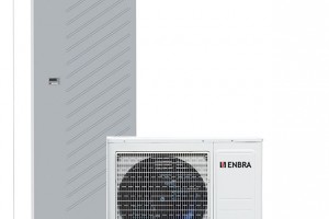 Moderní tepelné čerpadlo nové generace ENBRA i-SHWAK (biblok) s venkovní a vnitřní jednotkou