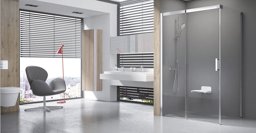 Luxusní sprchový kout Matrix představuje elegantní a zároveň praktické řešení v kategorii posuvných sprchových koutů. Jednoduchý, nadčasový design − charakteristický rovnými plochými liniemi a tvarem rovnoběžníku − je podpořen použitím kvalitních materiálů. FOTO RAVAK