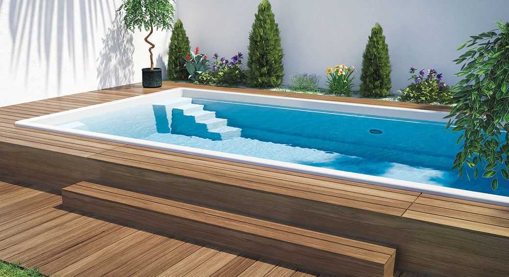 Keramické bazény z řady Excelence mají velmi pevnou a tvarově stálou konstrukci. Výhodou je skvělá izolace omezující teplotní ztráty vody. Prodává Mountfield.