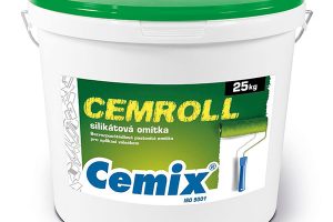 Pastovitá omítka Cemix CEMROLL silikát se vyznačuje vyššími hodnotami paropropustnosti. zdroj: LB Cemix