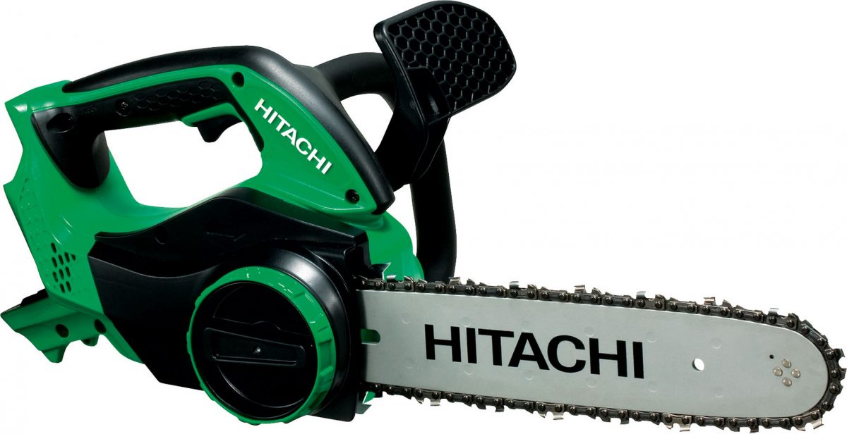 Řetězová pila aku Hitachi CS36DLTL, akumulátorem poháněná pila, délka meče 30 cm, hmotnost včetně akumulátoru: 4,4 kg, napětí akumulátoru: 36 V, prodává Hornbach, cena 9 900 Kč