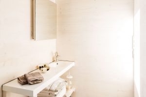 Koupelna se sprchovým koutem poskytuje potřebné vybavení na minimální ploše. Foto Juan Baraja