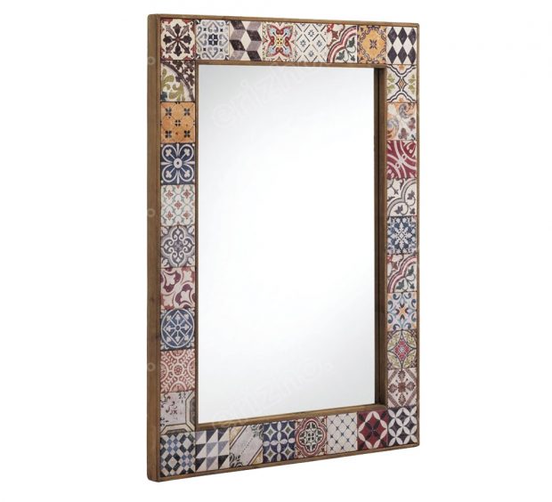 Nástěnné zrcadlo Delhi (Geese), smrkové dřevo, MDF, železo, 5 x 113 x 83 cm, 5 899 Kč, www.bonami.cz