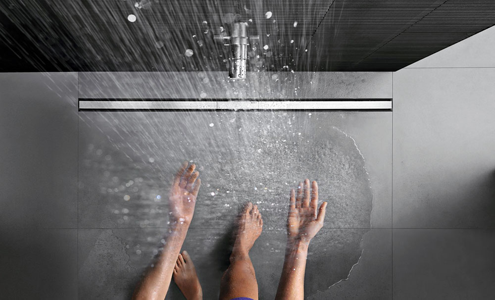 Sprchové kanálky Geberit CleanLine nejenom velmi dobře vypadají, ale také se snadno čistí. Foto Geberit