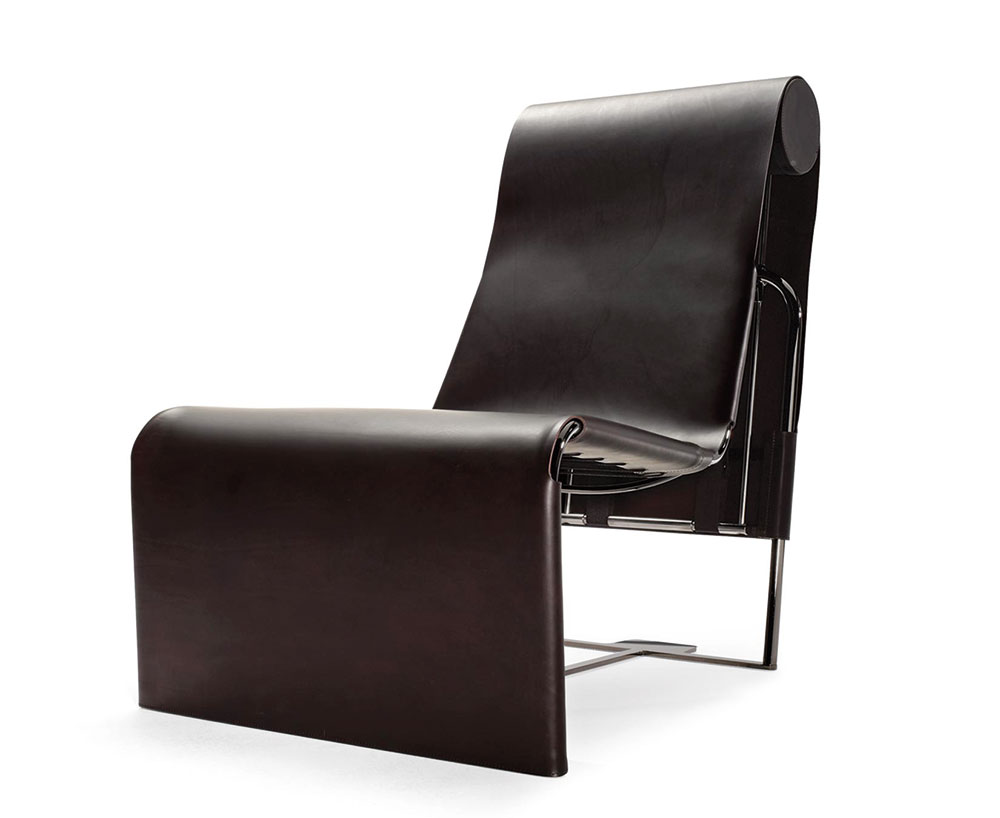 Křeslo Atelier Chair (Walter Knoll), design EOOS, kov a kůže, cena na dotaz, www.konsepti.com