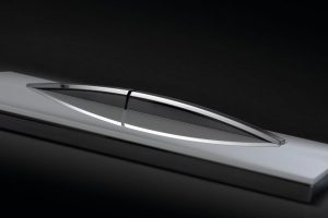 Geberit Sigma50 – Štíhlá, konvexně vypouklá tlačítka propůjčují modelu Sigma50 elegantní a luxusní vzhled. zdroj Geberit