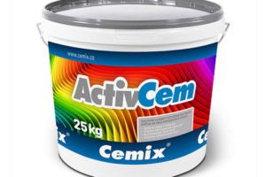 enkovrstvá omítka Cemix ActivCem v balení po 25 kg.