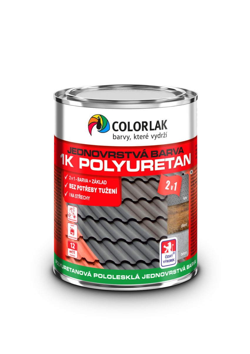 polyuretanová jednovrstvá barva plechovka