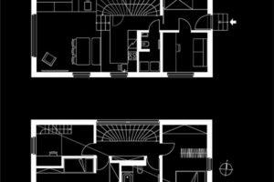 vizualizace řezu domem: 0,5 Studio