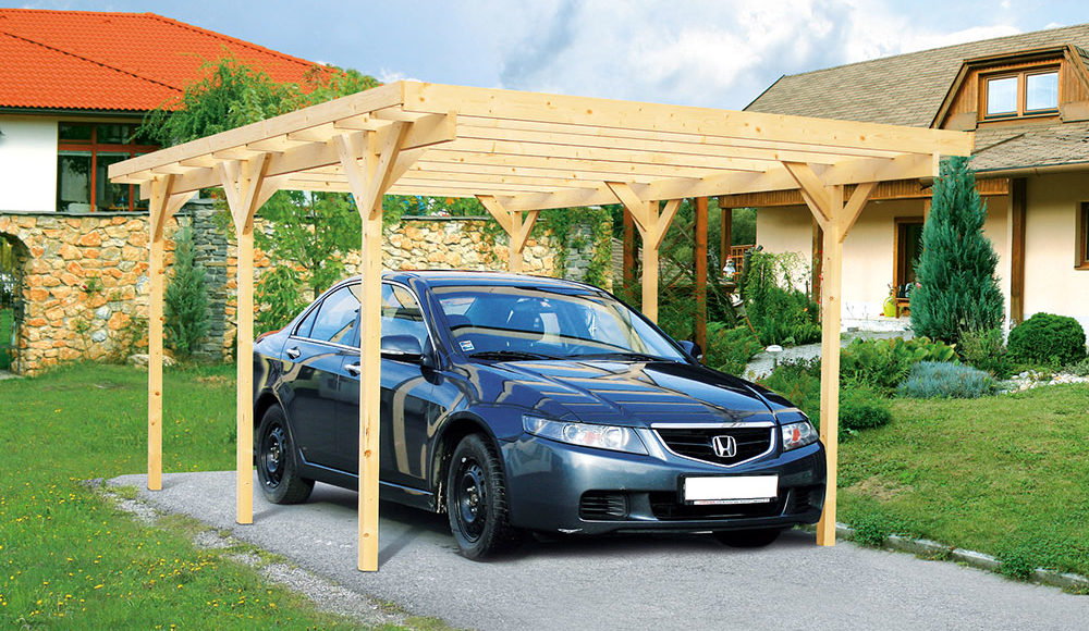 Dřevěný přístřešek pro auto aneb ochrana pro váš vůz nejen před nepřízní počasí