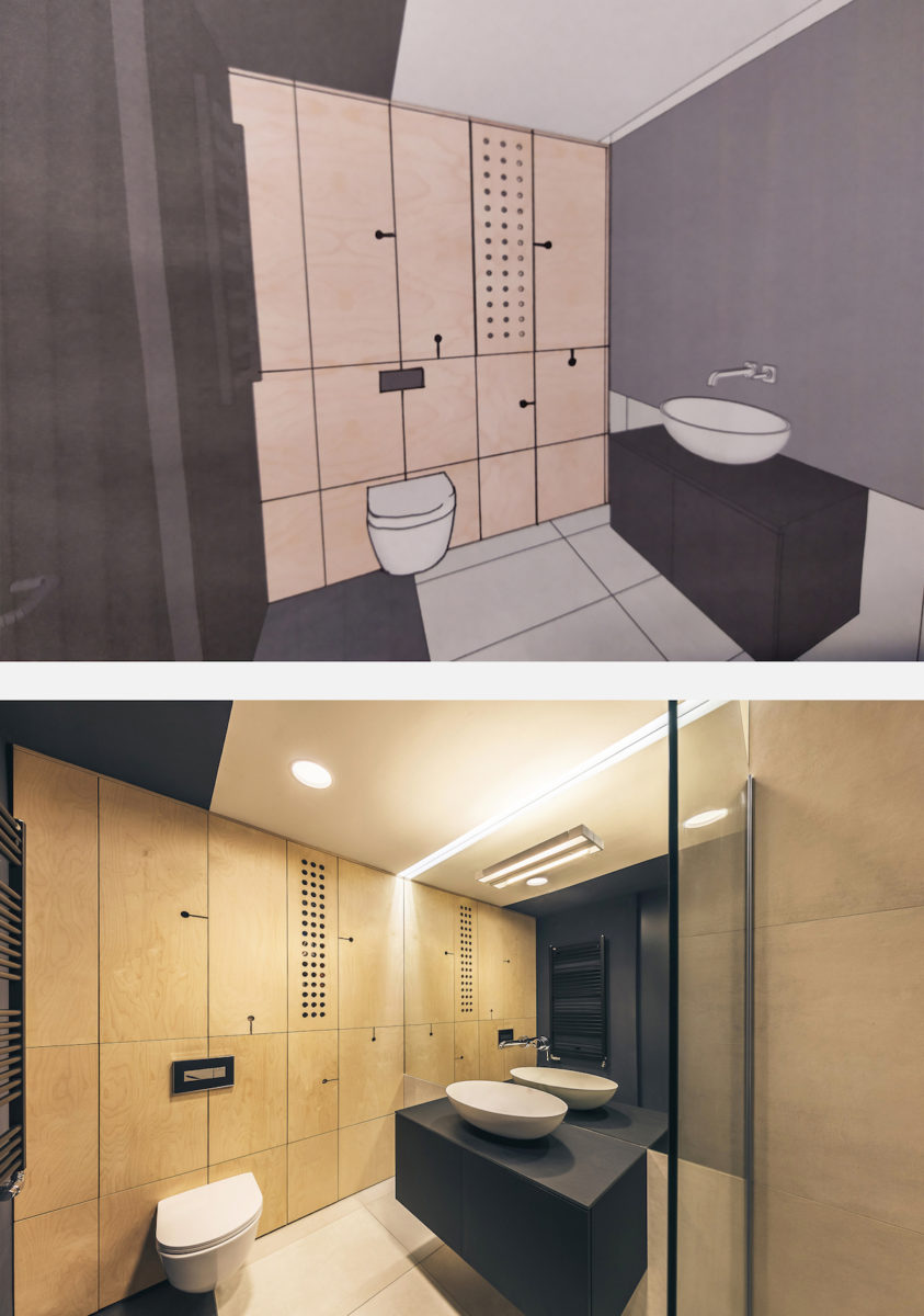 Koupelna před a po