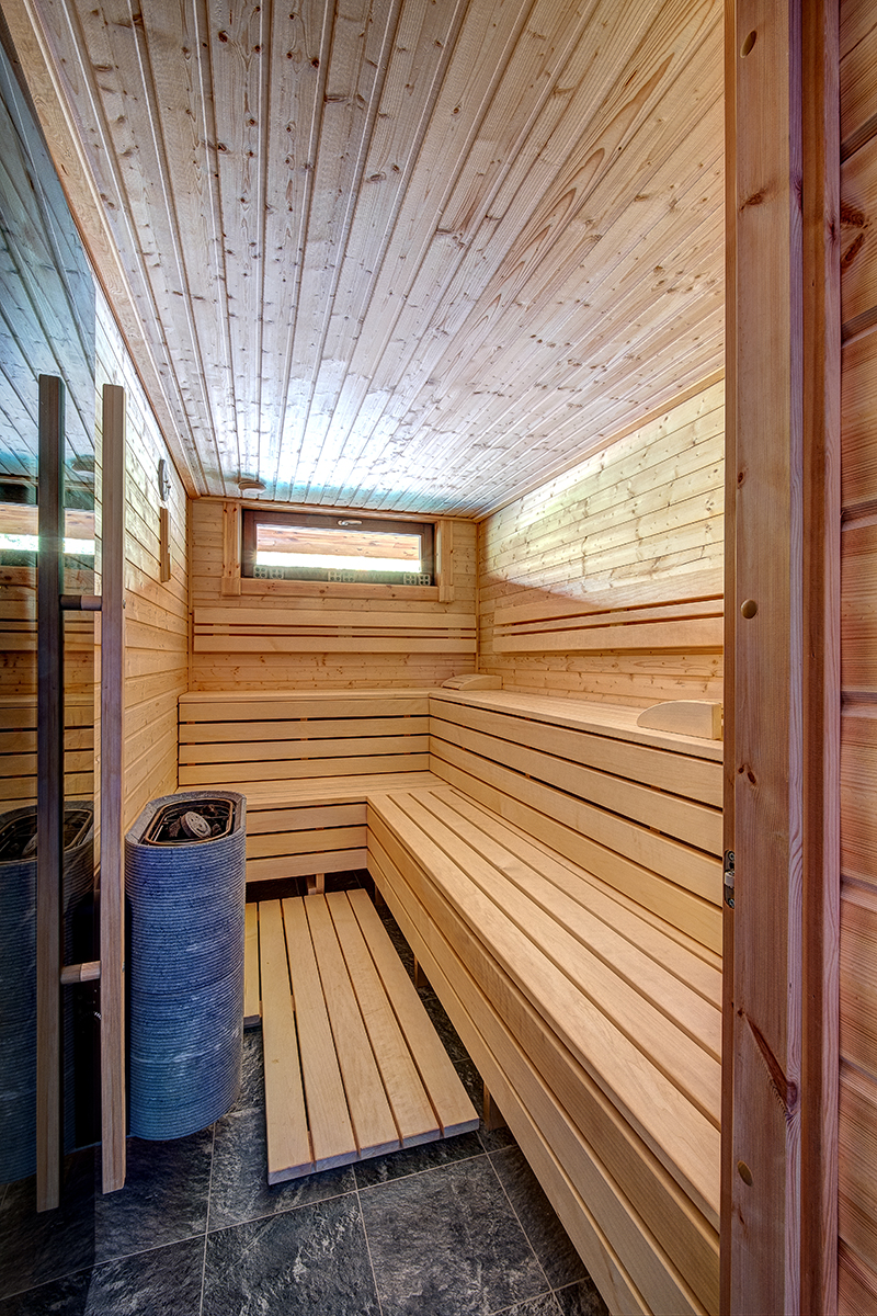 Součástí domu je i finská sauna