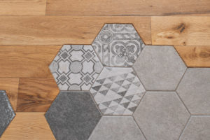 Detail hexagon kuchynská linka