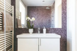 Koupelna s mozaikou