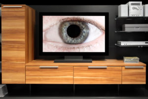 Tv sestava s TV a velkým okem