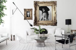 Nordic glam obývací pokoj