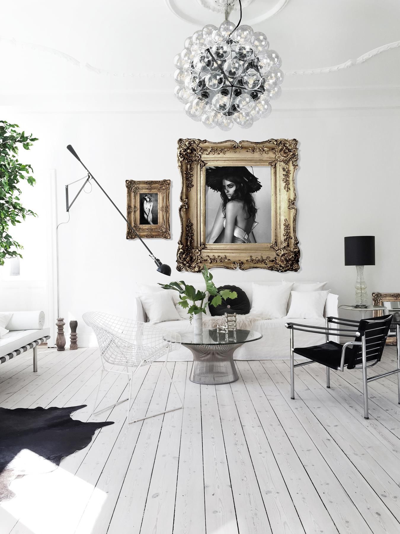 Nordic glam obývací pokoj