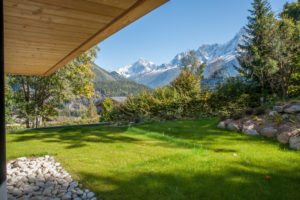 Výhled z alpské chaty