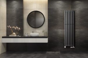 Designový radiátor v moderné koupelně
