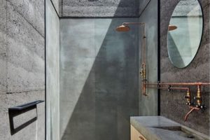 Moderní koupelna s designovým koutem s umyvadlem