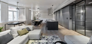 Rekonstruovaný luxusný designový velký byt v pražských Vinohradech