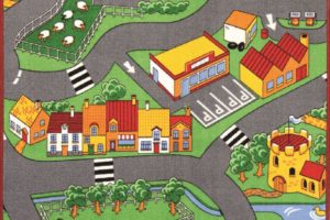Dětský koberec malé město
