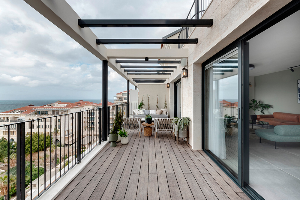 Balkón - Luxurious duplex v Izraeli