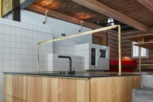 Kuchyň - Denní prostor s kuchyní a obývacím pokojem - Skleněná chalupa v Kořenově