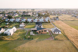 Pohled z ptačí perspektivy - Dům na louce v Opole