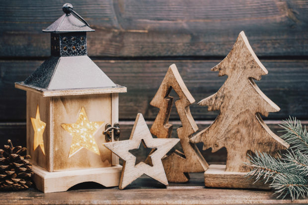Dřevěné vánoční dekorace