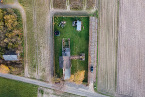 Exteriér z ptačí perspektivy - Dům Větrný mlýn v Polsku
