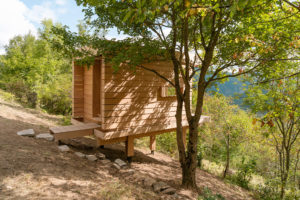Exteriér - Dřevěná poustevna Hermitage Cabin v Itálii