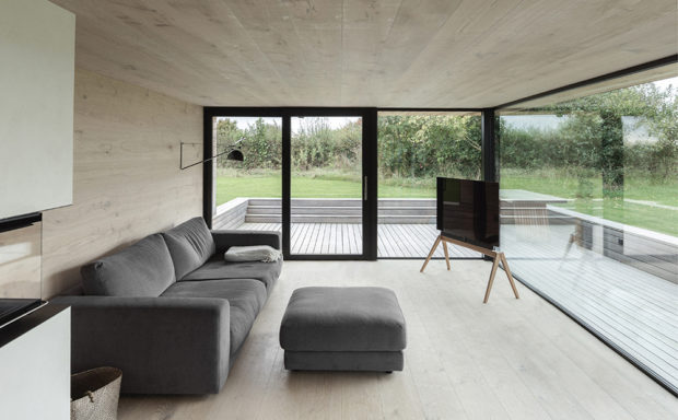 Obývací pokoj - Nieby Crofters Cottage v Německu