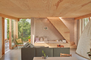 Obývací pokoj - Skleněný dům v Německu