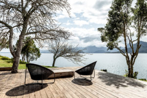 Venkovní terasa - Víkendový dům u jezera v Chile