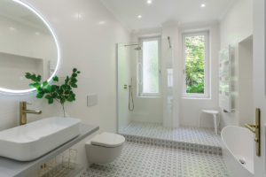 Koupelna - Rekonstrukce historického bytu v Karlových Varech
