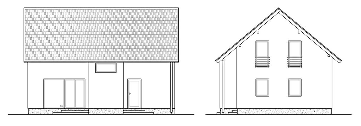 Nákres Patrový dům 181 m2